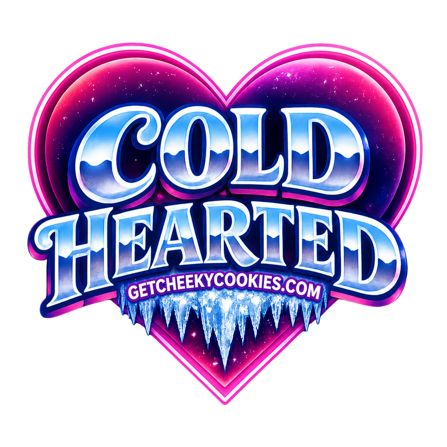 Cold Hearted - Icicles Sticker