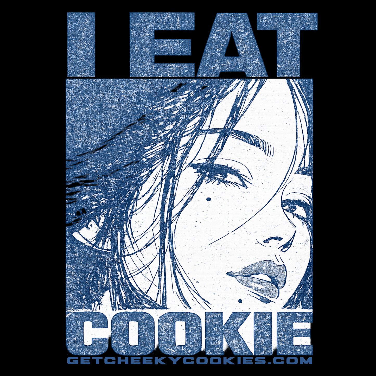 I Eat Cookie - Blue