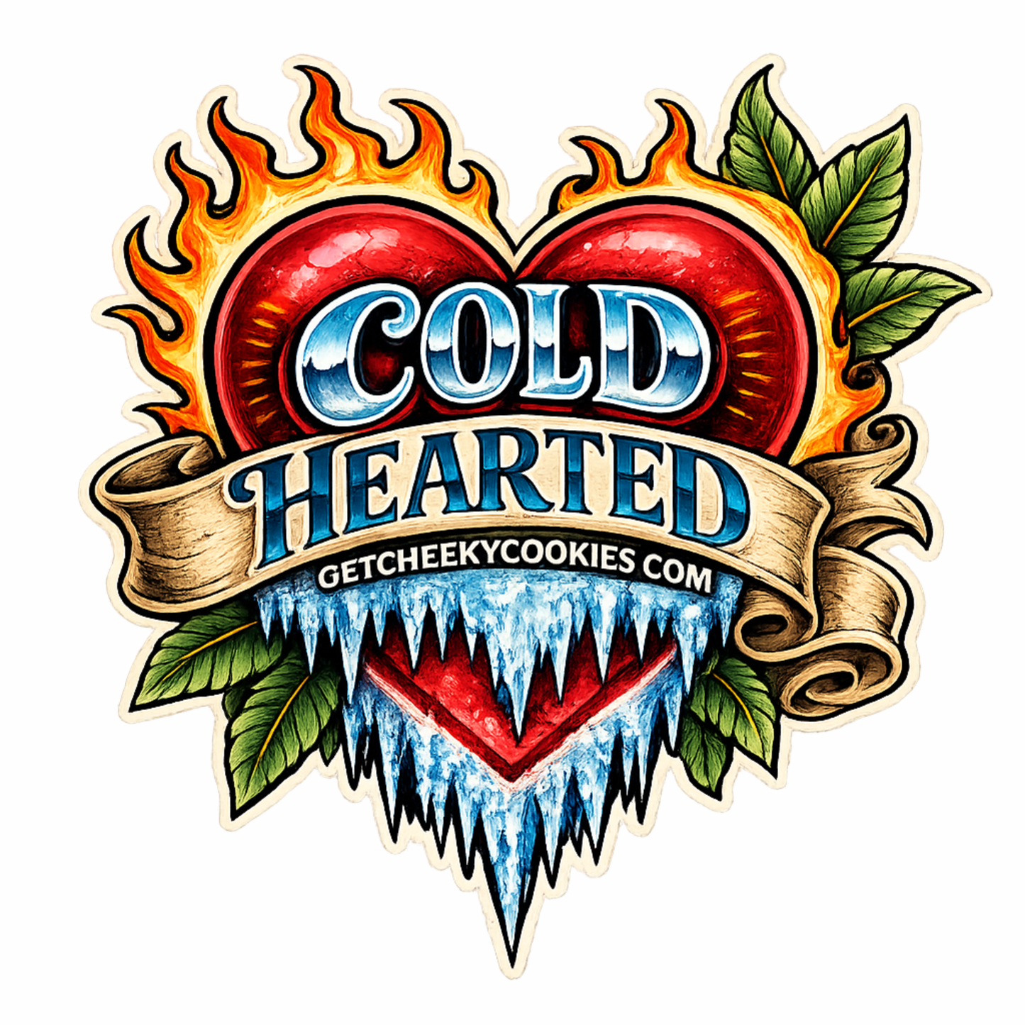 Cold Hearted - Tat Sticker