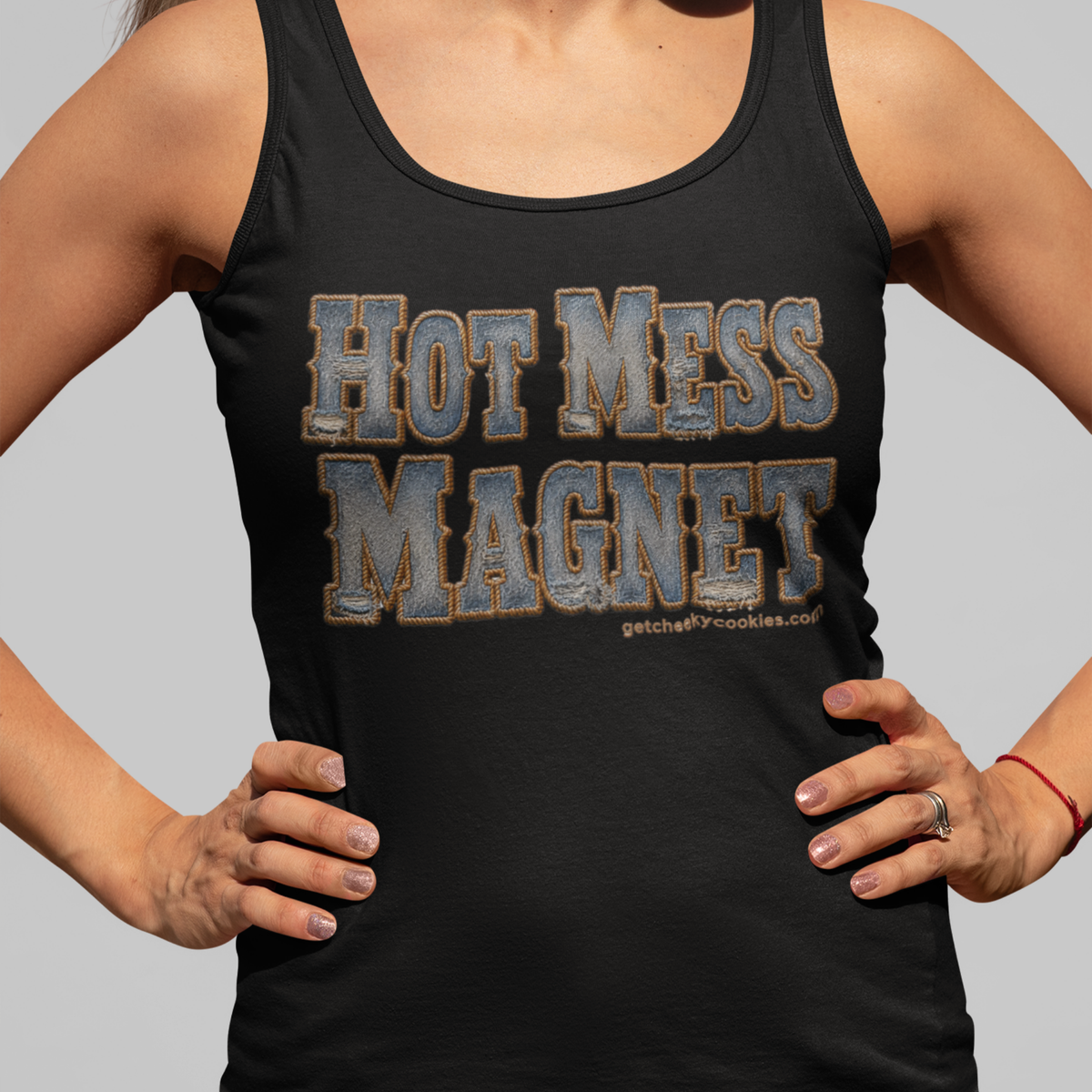 Hot Mess Magnet - Denim
