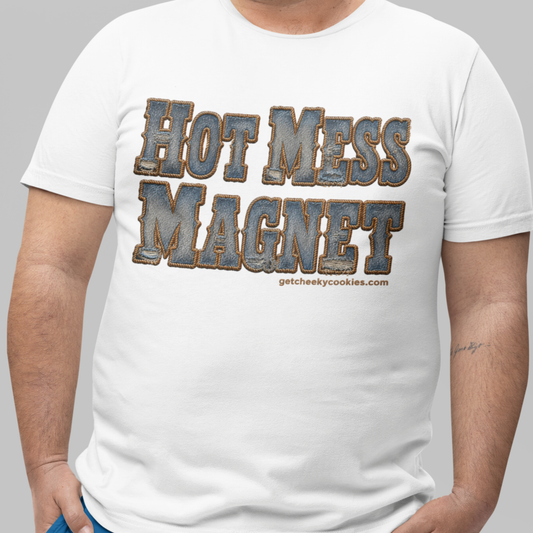 Hot Mess Magnet - Denim