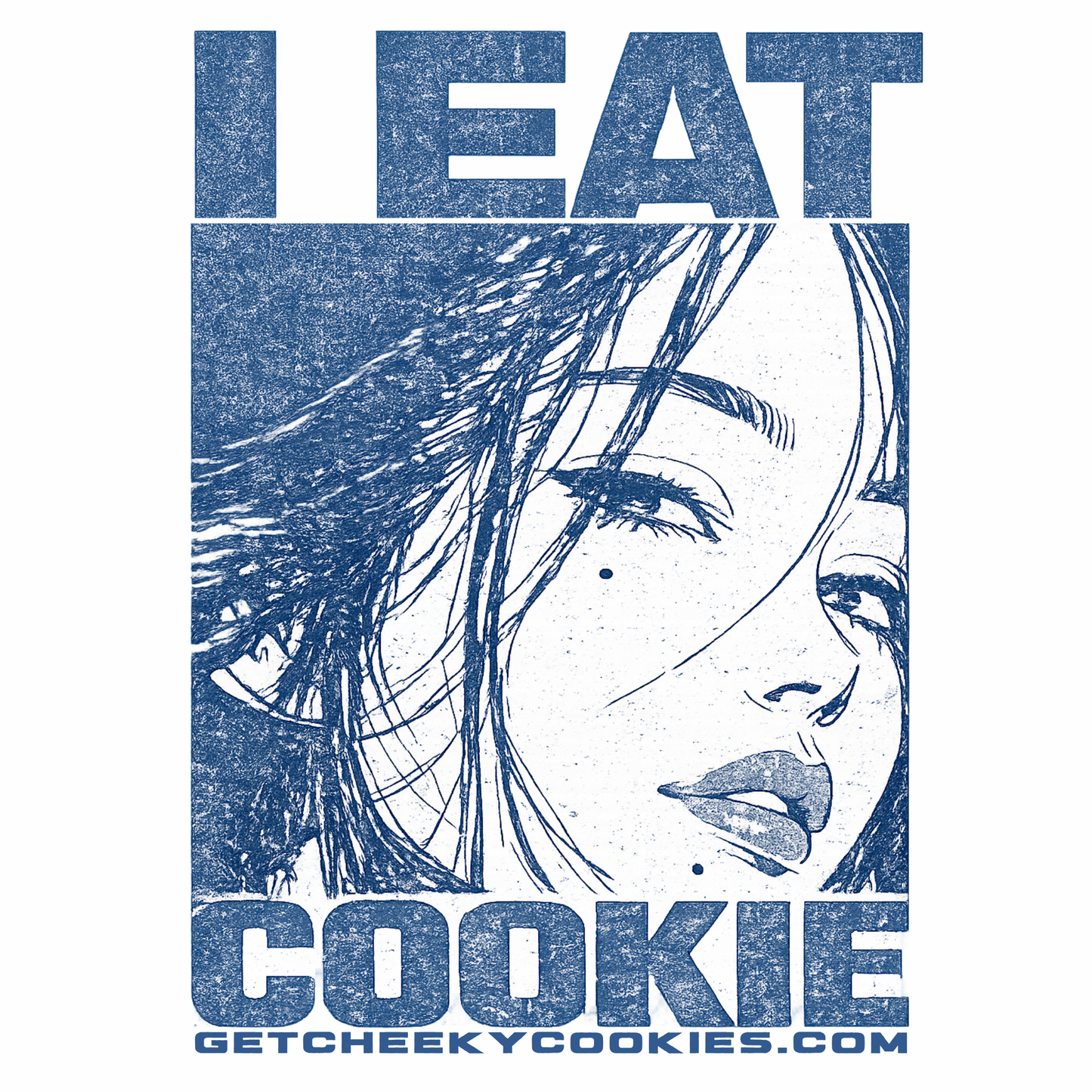 I Eat Cookie - Blue