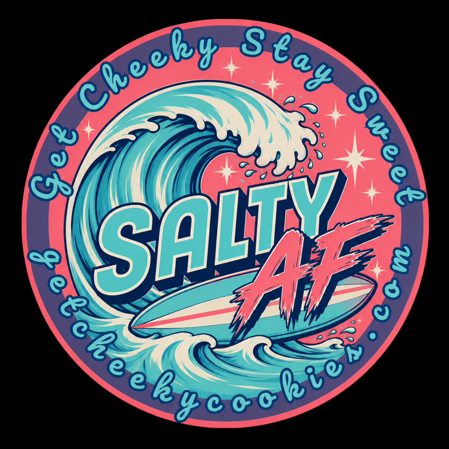 Salty AF - Badge