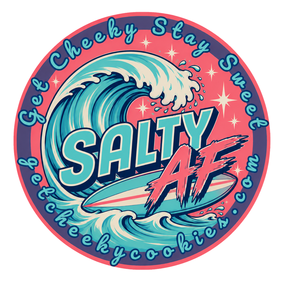 Salty AF - Badge